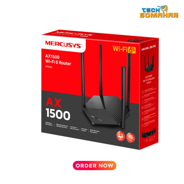 Mercusys MR60X AX1500 WiFi 6 Router - Image 2