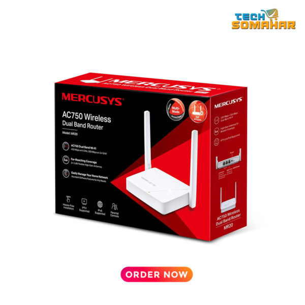 Mercusys MR20 AC750 Dual-Band WiFi Router - Image 4
