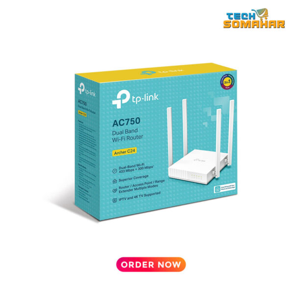 TP-Link Archer C24 AC750 Dual-Band WiFi Router - Image 2