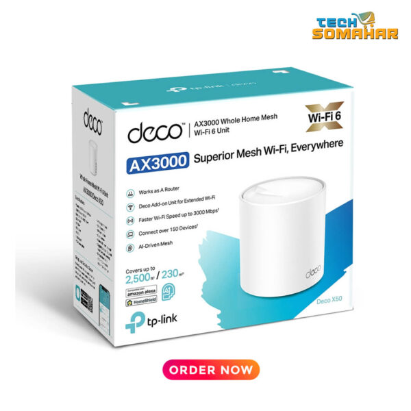 TP-Link Deco X50 AX3000 Dual Band Mesh Router (1-Pack) - Image 3
