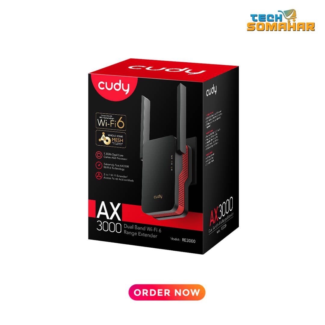 Cudy RE3000 AX3000 Dual Band Wi-Fi 6 Range Extender - Image 4