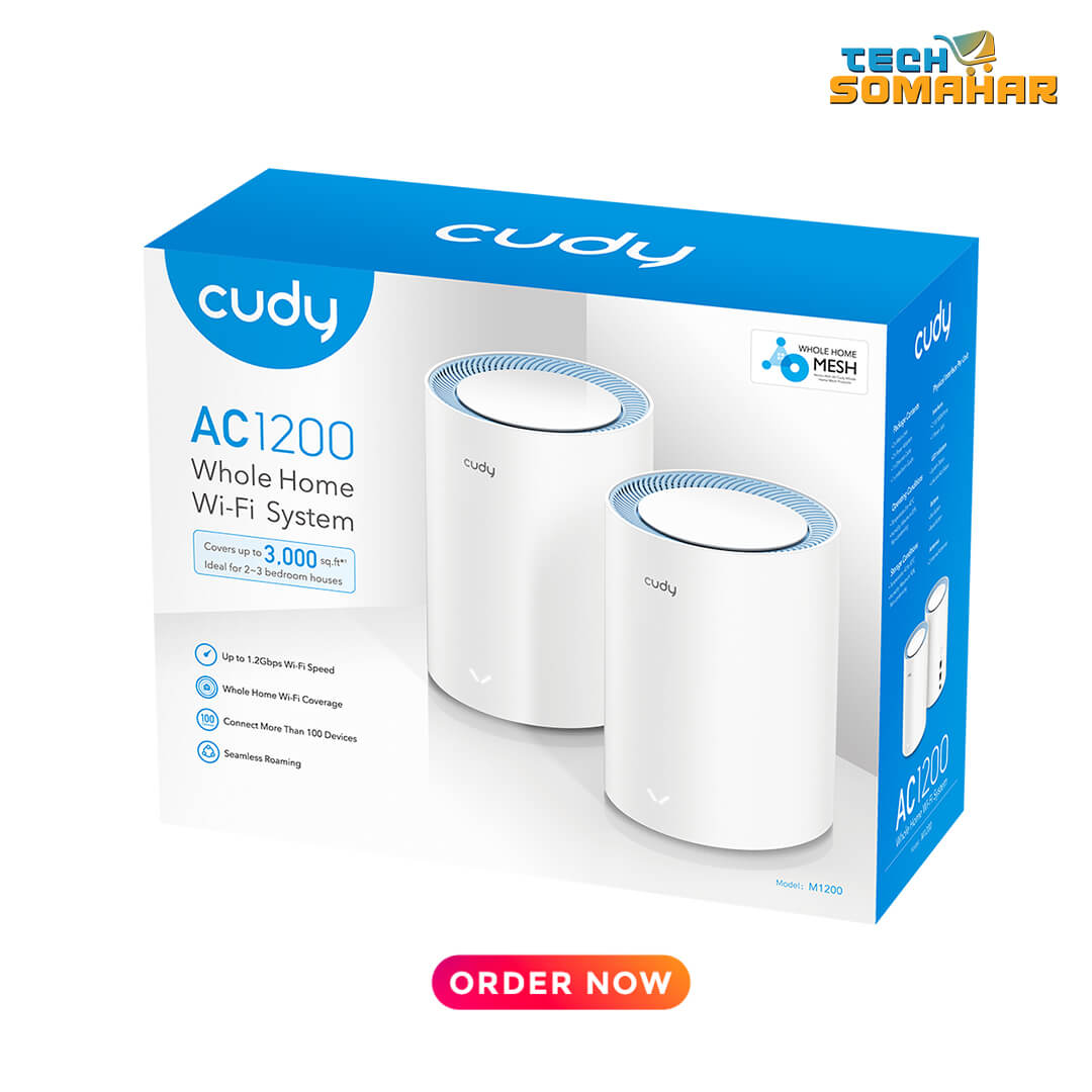 Cudy M1200 AC1200 Dual Band Mesh Router (2 Pack)