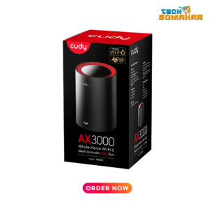 Cudy M3000 AX3000 2.5G Dual Band Wi-Fi 6 Mesh Router (1 Pack)
