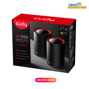 Cudy M3000 AX3000 2.5G Dual Band Wi-Fi 6 Mesh Router (2 Pack)