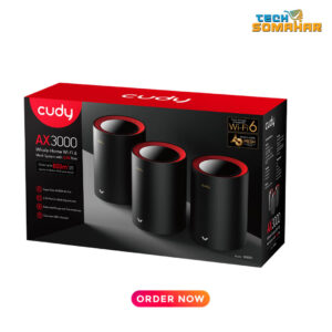 Cudy M3000 AX3000 2.5G Dual Band Wi-Fi 6 Mesh Router (3 Pack)
