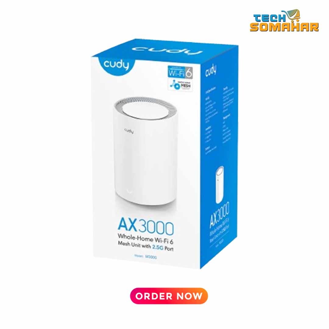 Cudy M3000 AX3000 2.5G Dual Band Wi-Fi 6 Mesh Router (1 Pack) - Image 2