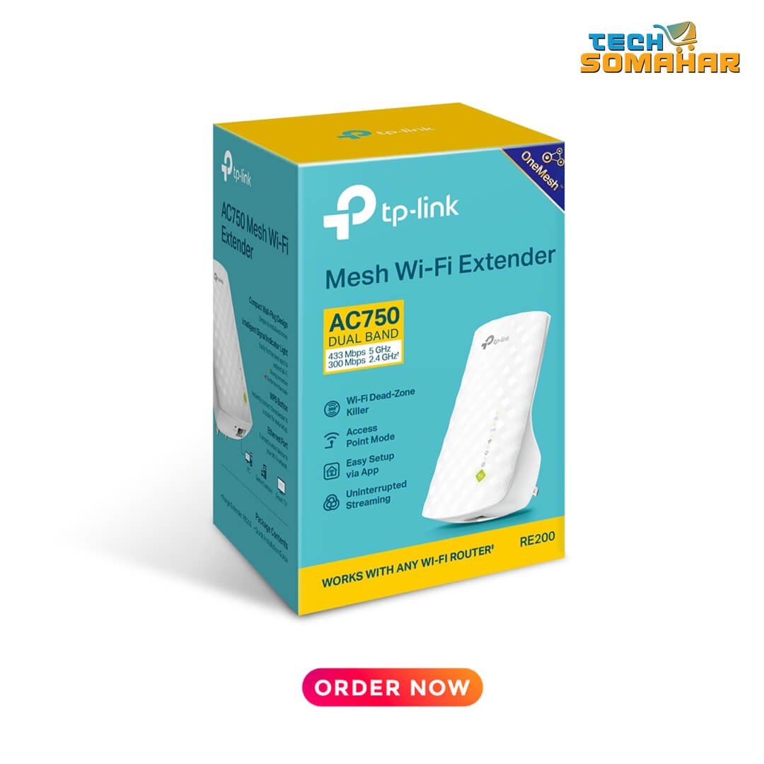 TP-Link RE200 v5.0 AC750 Wi-Fi Range Extender - Image 4