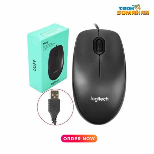 Logitech M90 USB Mouse - Image 2