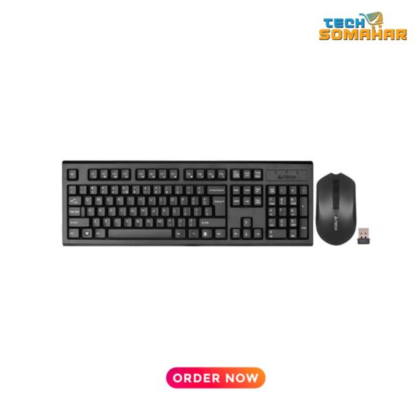 A4TECH 3000N V-TRACK 2.4G Wireless BANGLA Keyboard - Image 2