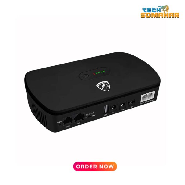 PC Power PCMU1018LED 10400mAh Router Mini UPS - Image 2