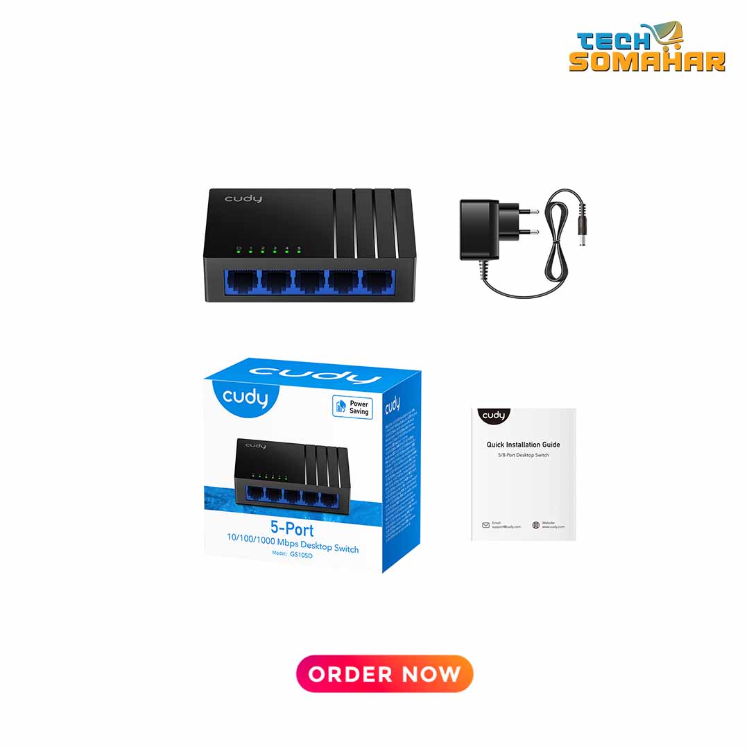Cudy GS105D 5-Port Gigabit Desktop Switch - Image 3