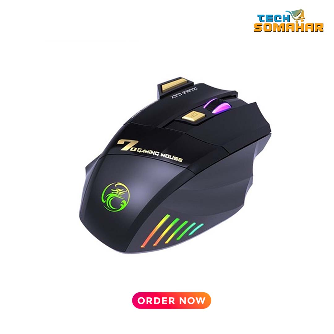 iMICE GW-X7 RGB Wireless Gaming Mouse - Image 2