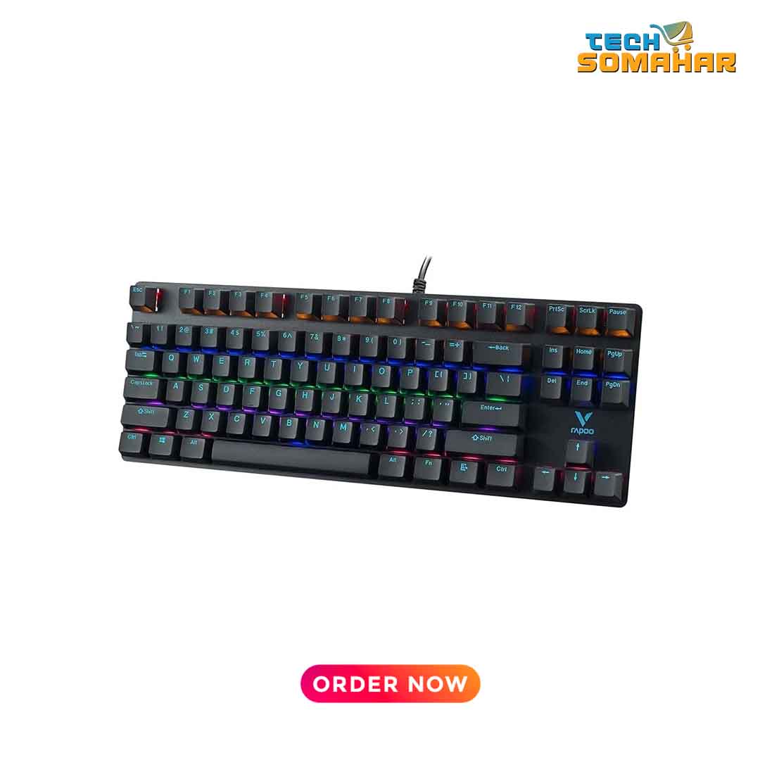 Rapoo V500 PRO-87 Wired Mechanical Gaming Keyboard - Image 3