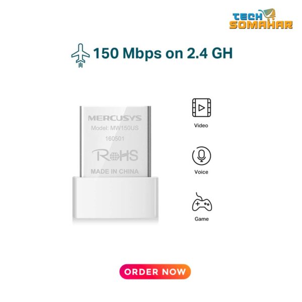 Mercusys MW150US N150 Nano USB WiFi Adapter - Image 2