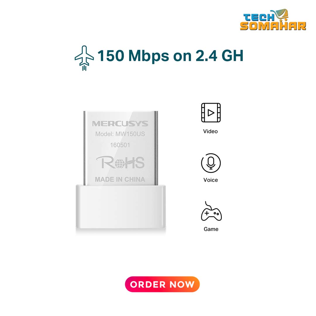 Mercusys MW150US N150 Nano USB WiFi Adapter - Image 2