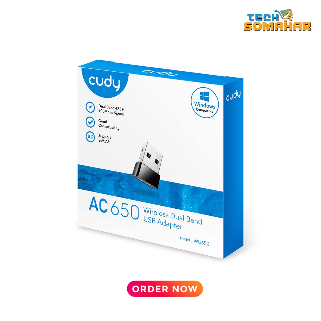 Cudy WU650 AC650 Dual Band Nano USB WiFi Adapter - Image 2