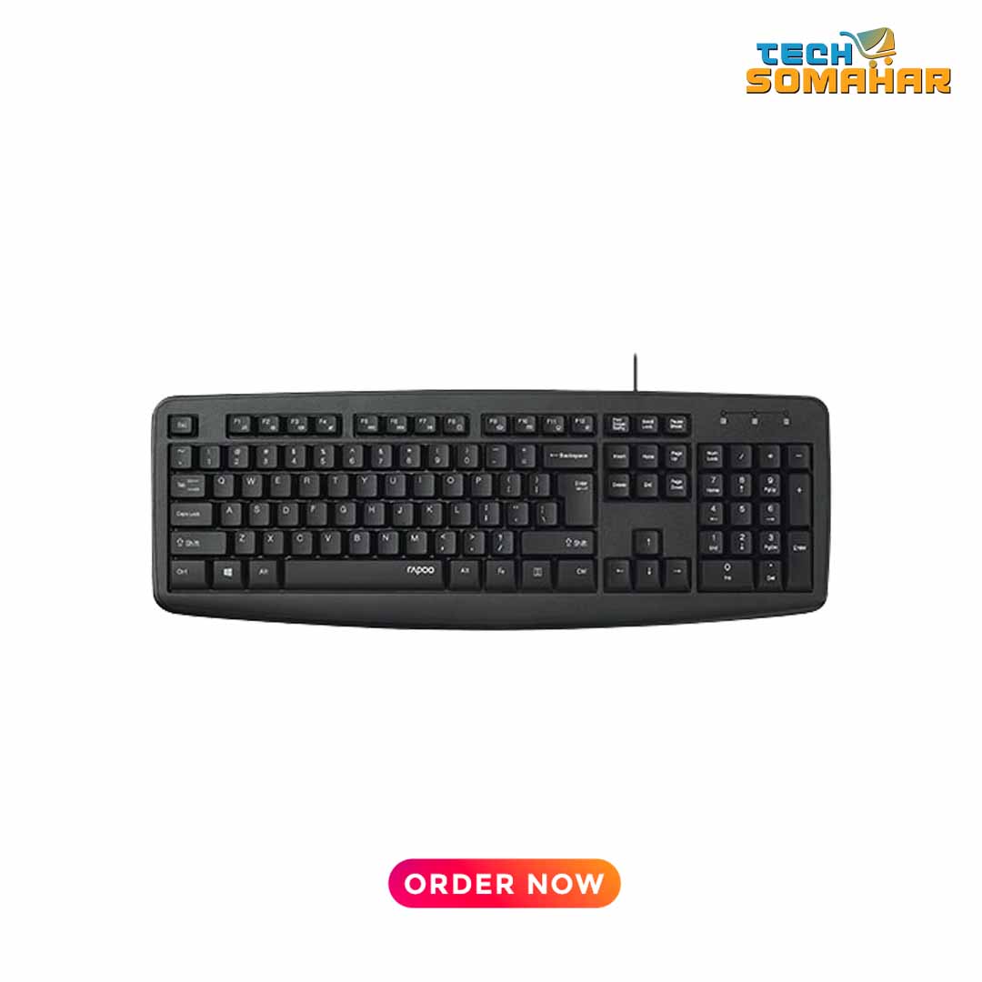 Rapoo NK2600 Wired Keyboard with Bangla