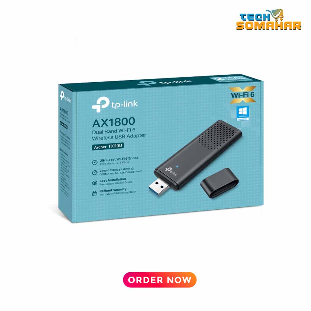 TP-Link Archer TX20U AX1800 Dual Band Wi-Fi 6 USB Adapter - Image 2