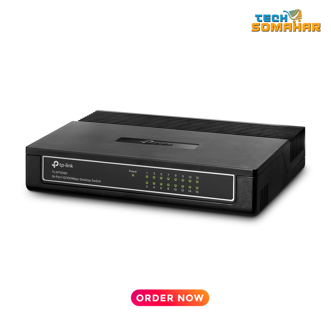 TP-Link SF1016D 16-Port Non Gigabit Plastic Body Switch