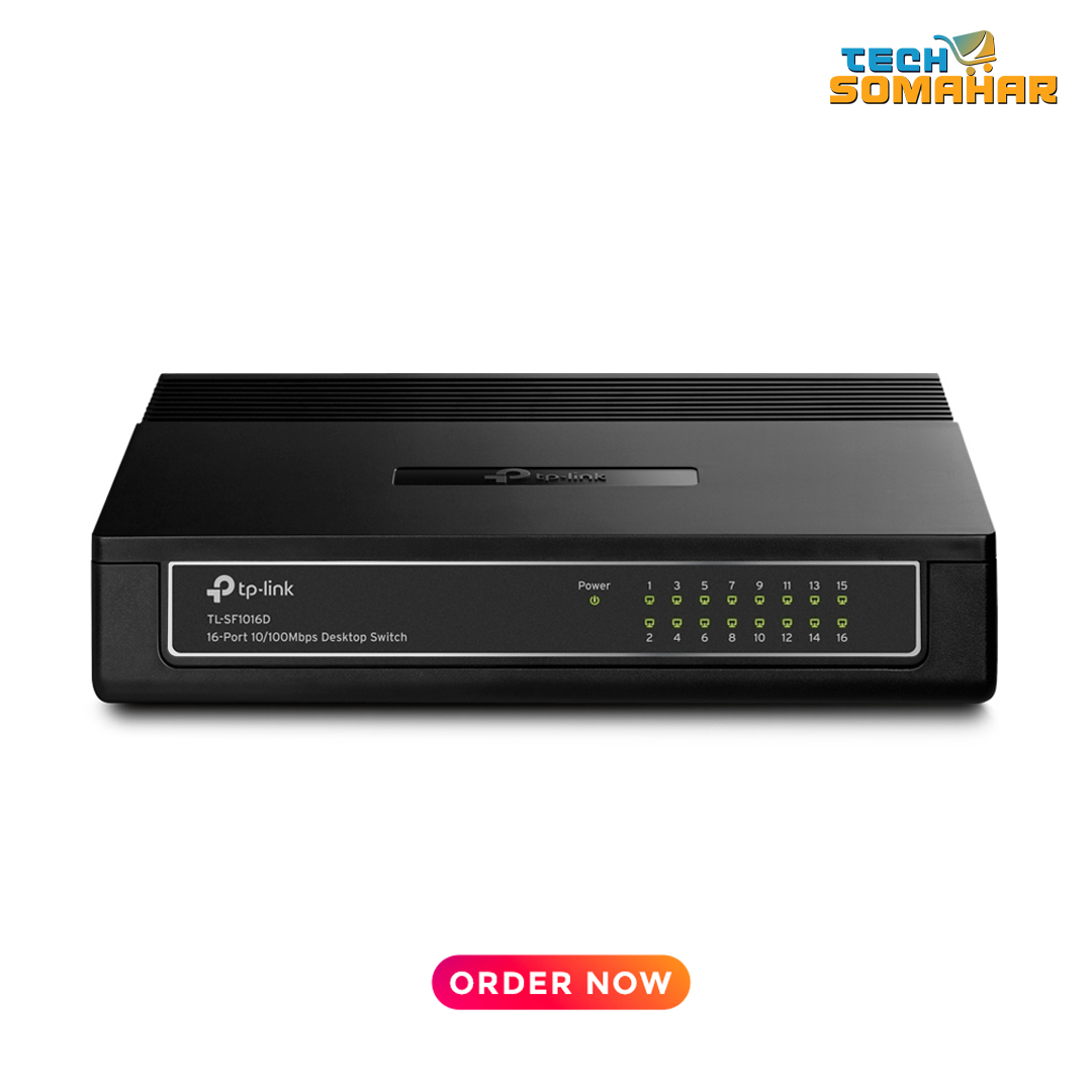 TP-Link SF1016D 16-Port Non Gigabit Plastic Body Switch - Image 2