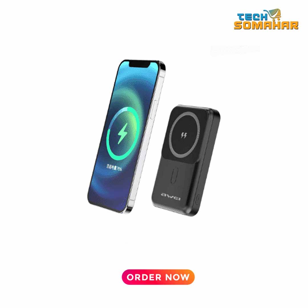 Awei P139K 10,000mAh 22.5W Magnetic Wireless Power Bank - Image 4