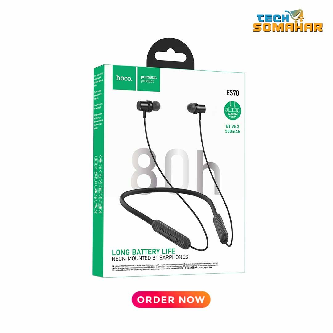 Hoco ES70 Bluetooth Wireless Neckband - Image 2