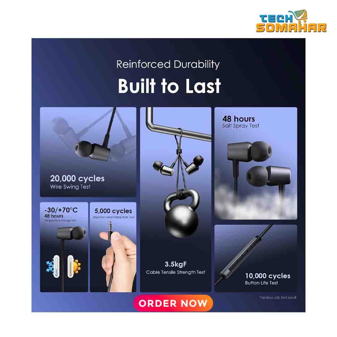 Oraimo Trumpet 3 HIFI Audio 3.5mm Headphones - Image 2