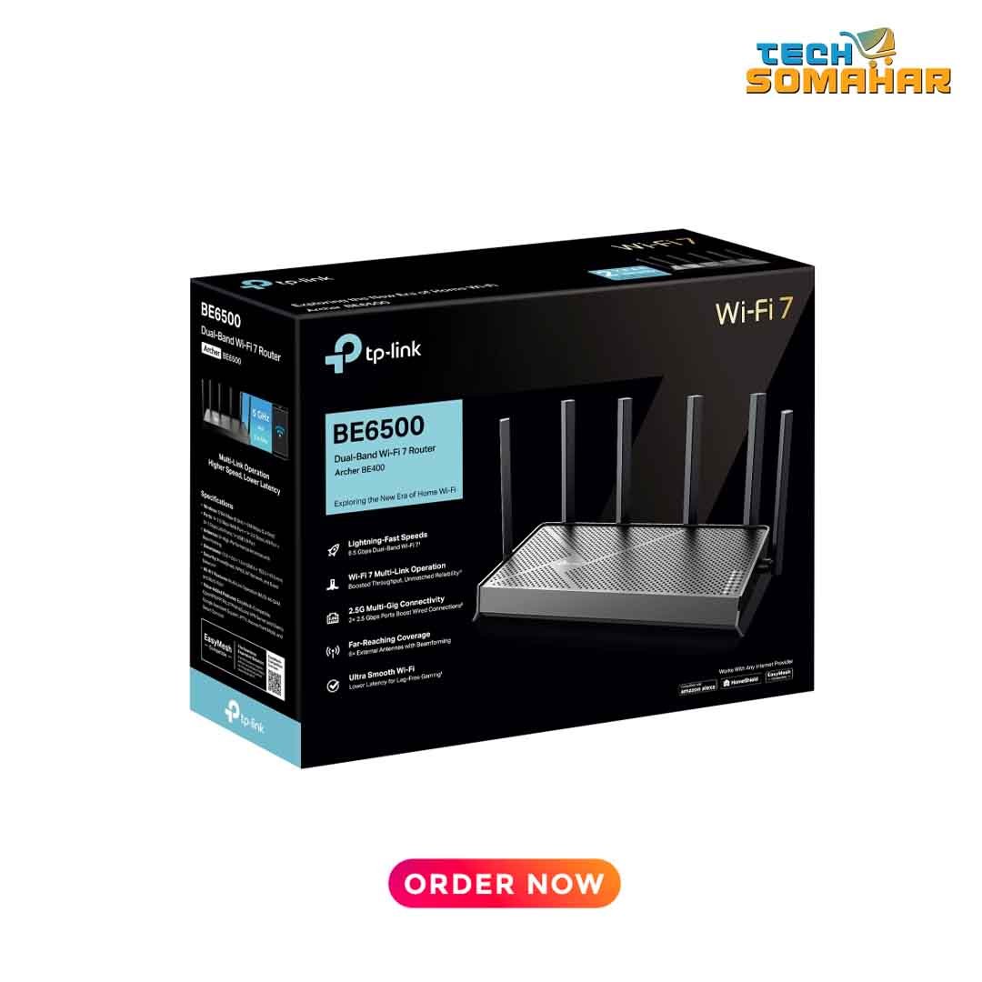 Tp Link Archer BE400 V1.0 6500MBPS WiFi 7 Router With USB Port - Image 4