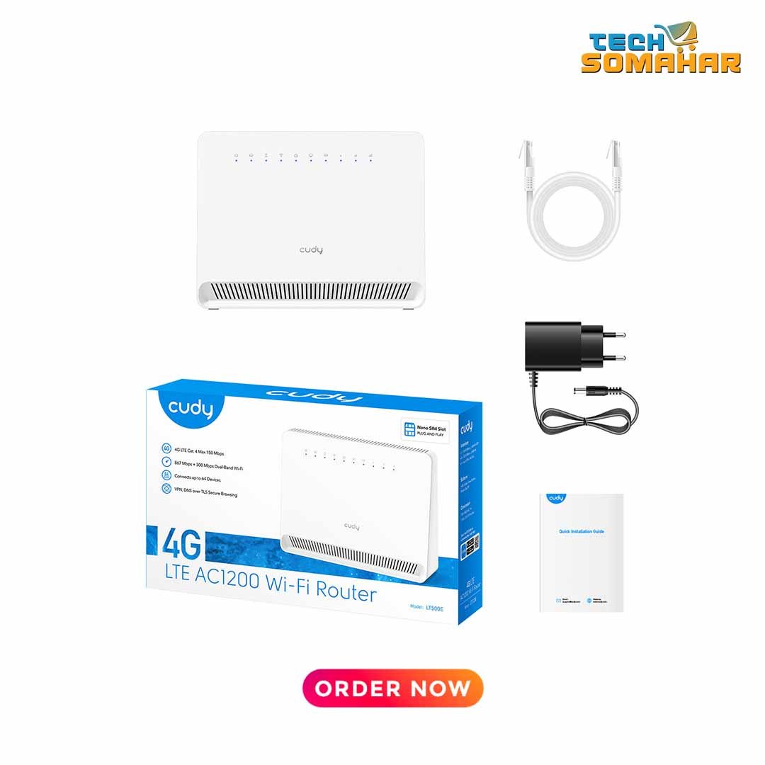 CUDY LT500E Dual-Band 4G Sim Wi-Fi Router - Image 3