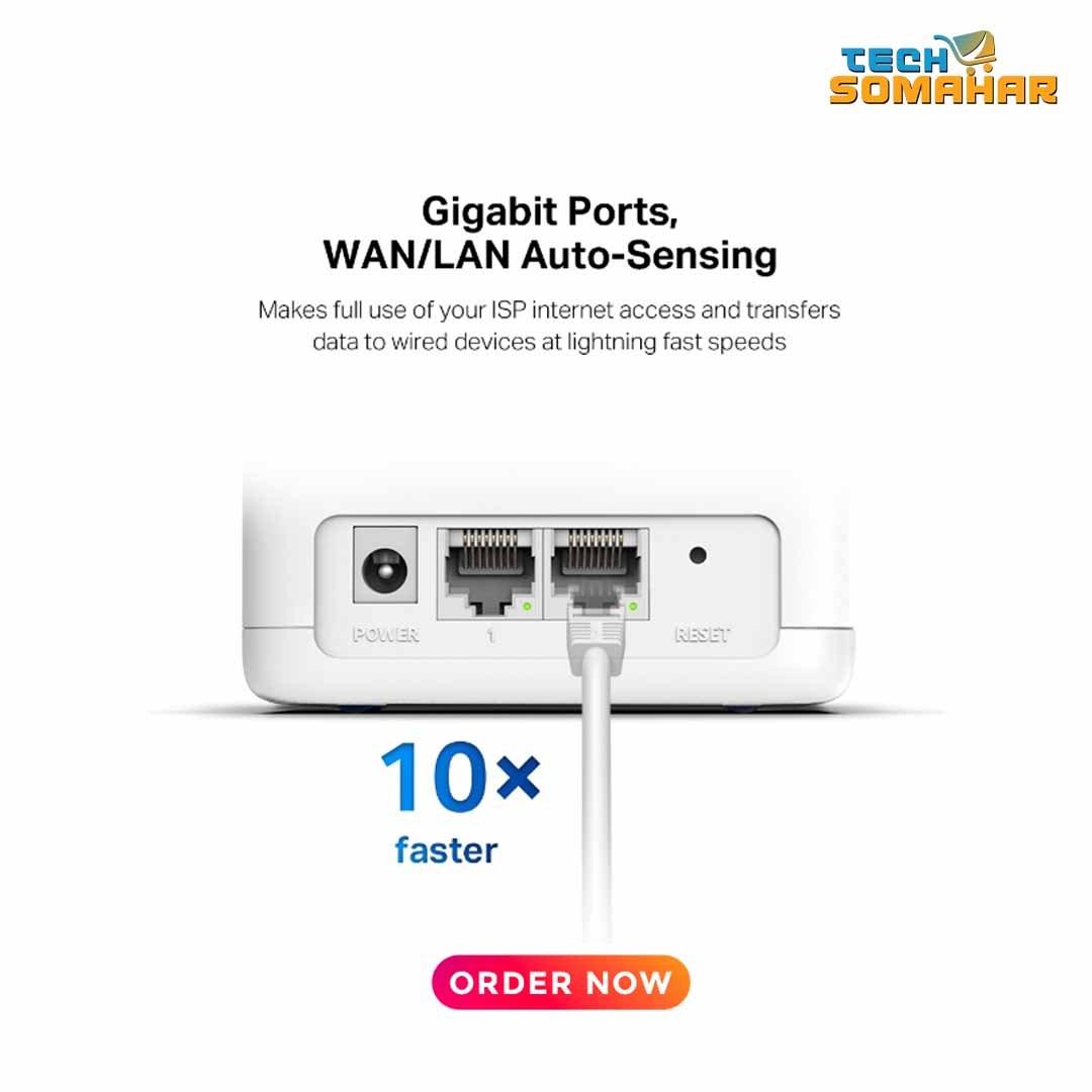 Mercusys Halo H30G V1.0 AC1300 Gigabit Mesh Router (1 Pack) - Image 6