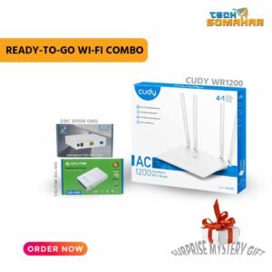 Cudy WR1200 Router + DBC XPON ONU + Solitine SOL 604