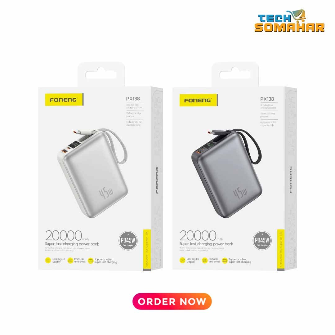 Foneng PX138 20000mAh 45W Power Bank - Image 2